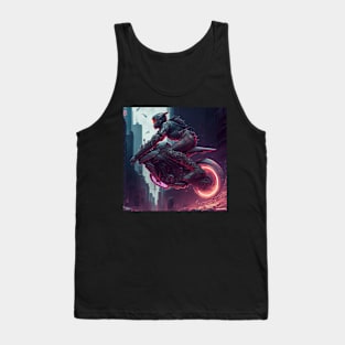 Cyberpunk Female Daredevil on A Bike Tank Top